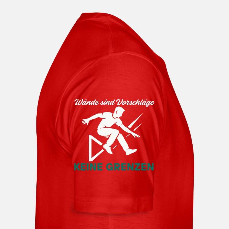 Parkour Jump - Design urbain dynamique T-shirt bio Premium Homme