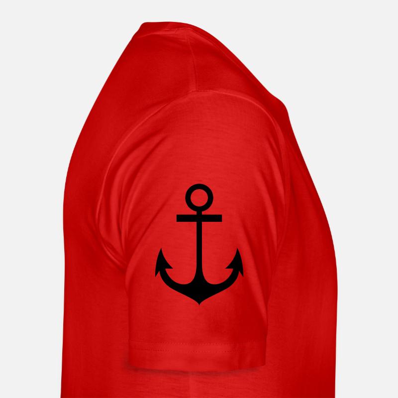 anker - Männer Premium Bio T-Shirt - Rot