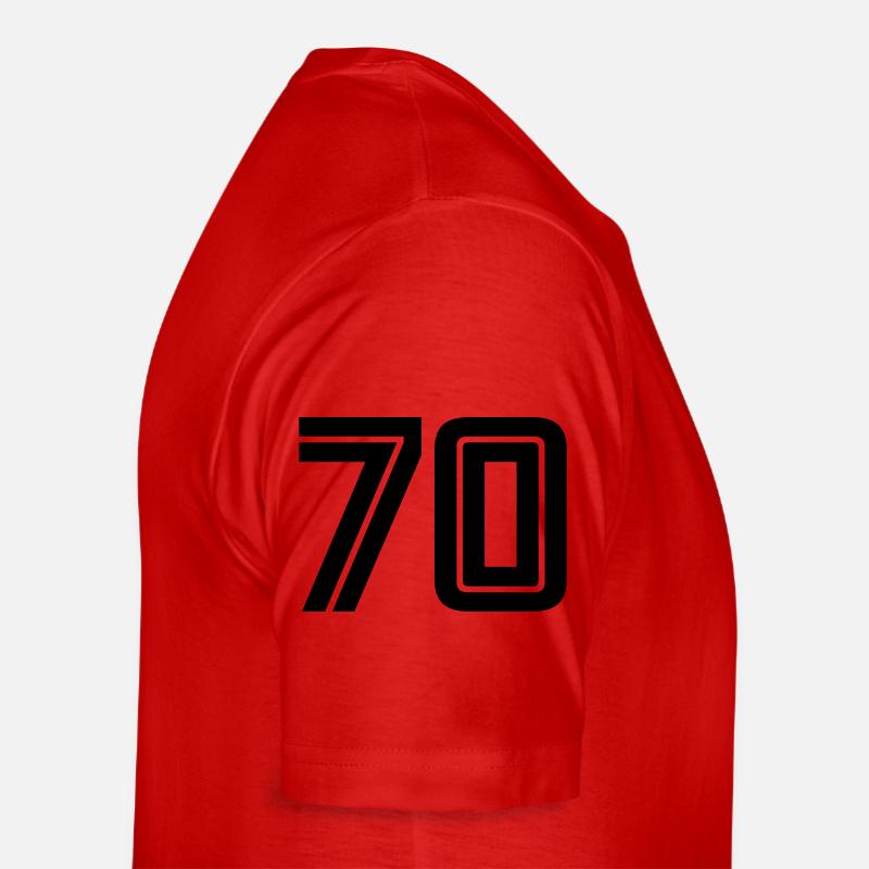 70 - Männer Premium Bio T-Shirt - Rot