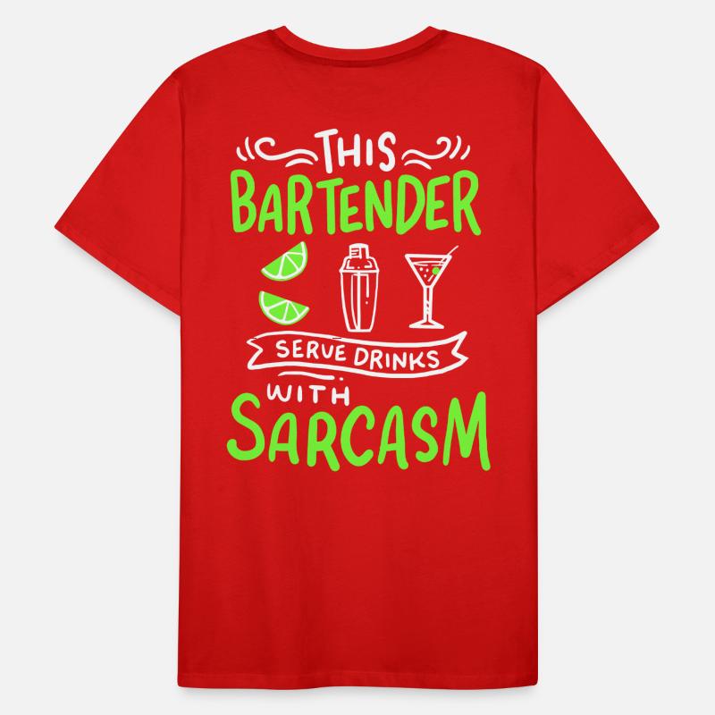 Bartender Funny Bartender Men's Premium Organic T-Shirt