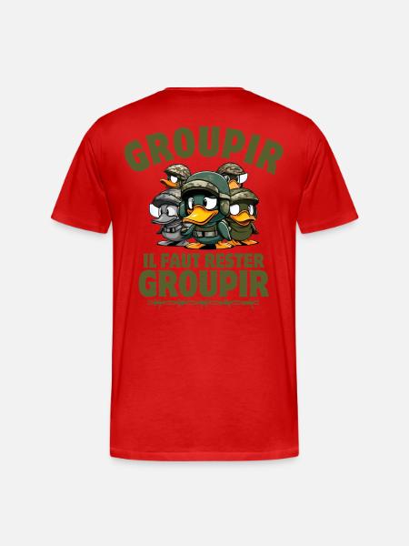 the seventh company, Tassin, Pitivier - Men's Premium Organic T-Shirt - red