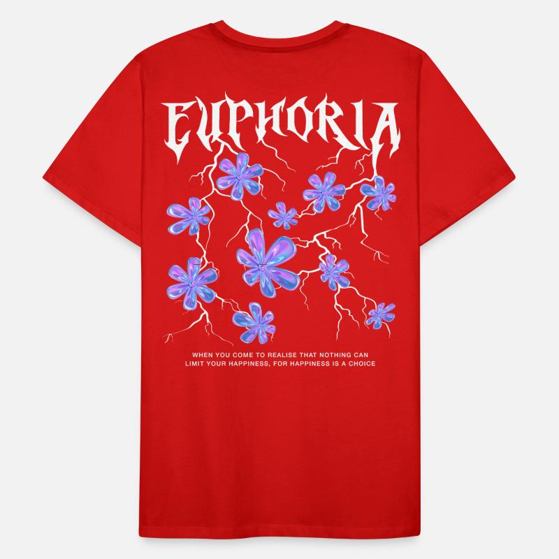 Euphorie Éclair Fleurs T-shirt bio Premium Homme