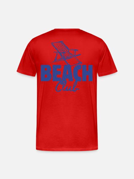vacances, vacances la mer - T-shirt bio Premium Homme - rouge