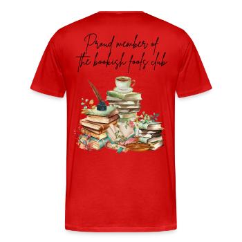 Buckclub - T-shirt bio Premium Homme - rouge - Dos - Damien (186cm)