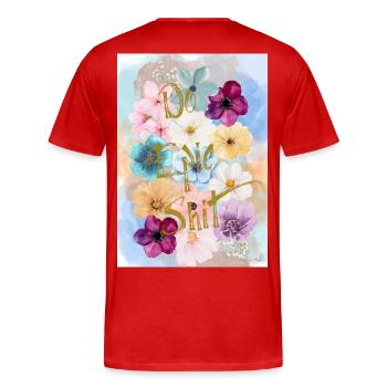 Do Epic Shit - Männer Premium Bio T-Shirt - Rot - Hinten - Damien (186cm)