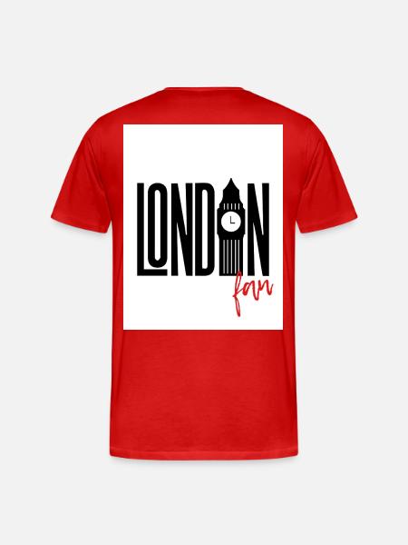 Fan de Londres - T-shirt bio Premium Homme - rouge