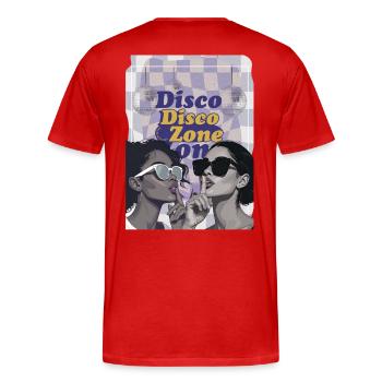 Midnight Girls - Style hip-hop - T-shirt bio Premium Homme - rouge - Dos - Damien (186cm)