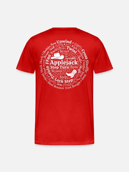 Line Dance Fan - Men's Premium Organic T-Shirt - red