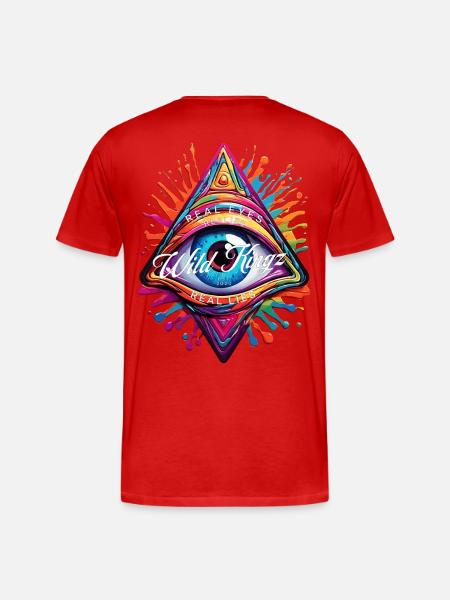 Laughing Eye - Men's Premium Organic T-Shirt - red