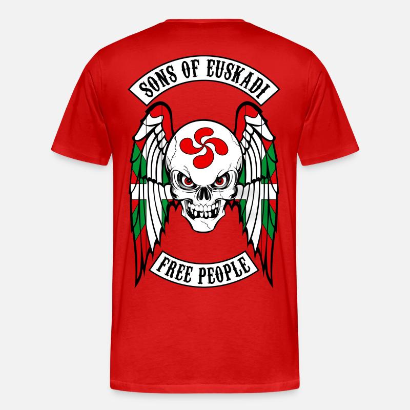 Söhne Euskadi - Männer Premium Bio T-Shirt - Rot