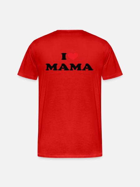 J’aime maman - T-shirt bio Premium Homme - rouge