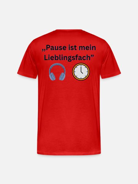 Lustiger Schuldspruch  - Männer Premium Bio T-Shirt - Rot