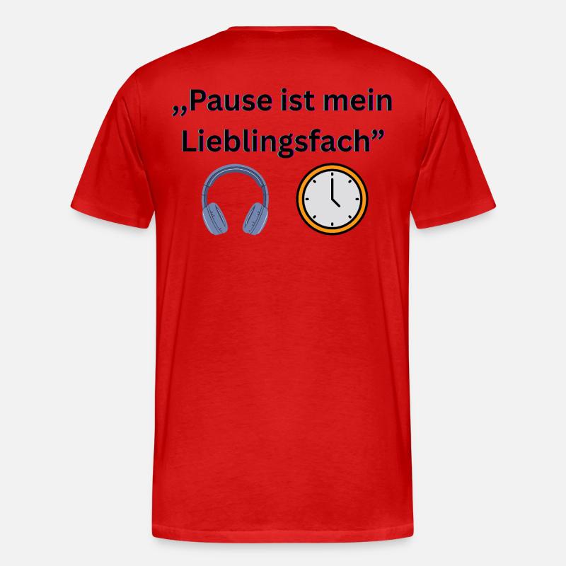 Lustiger Schuldspruch  - Männer Premium Bio T-Shirt - Rot