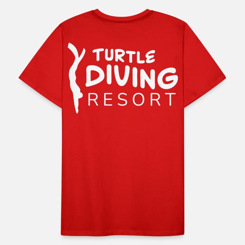 Logo du complexe de plongée pour tortues T-shirt bio Premium Homme