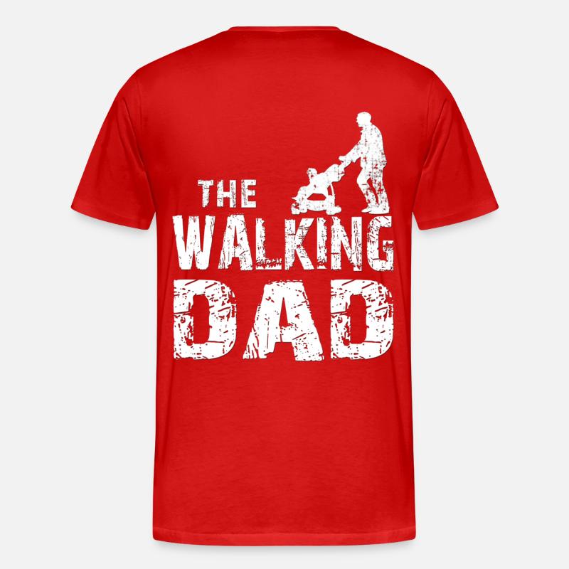 Walking DAD - Männer Premium Bio T-Shirt - Rot