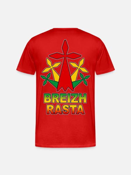 breizh rasta - Men's Premium Organic T-Shirt - red
