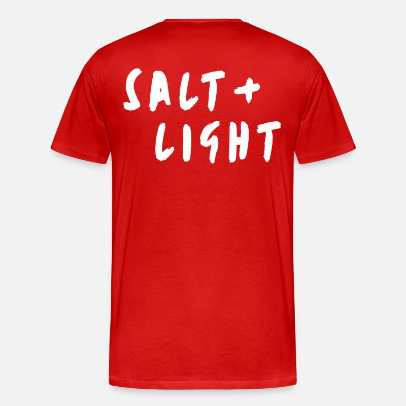 Salt + light - Männer Premium Bio T-Shirt - Rot