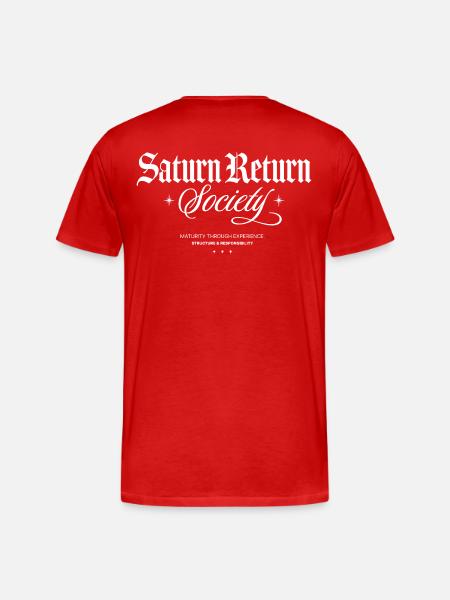 Société du Retour de Saturne - T-shirt bio Premium Homme - rouge