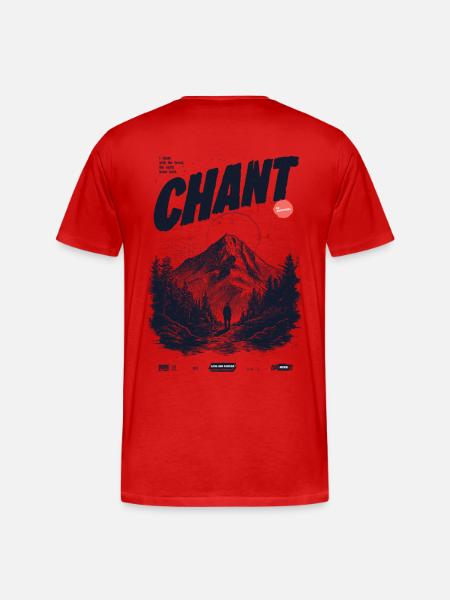 Nature Chant - Men's Premium Organic T-Shirt - red