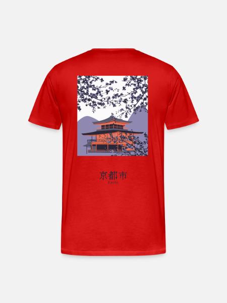 Welcome to Kyoto - Men's Premium Organic T-Shirt - red