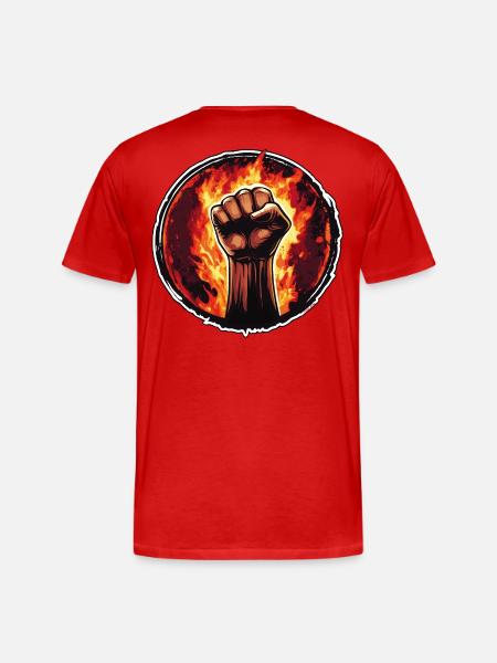 Faust - Männer Premium Bio T-Shirt - Rot
