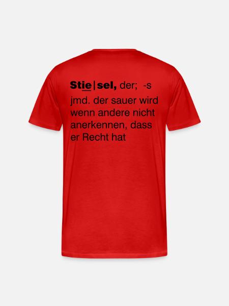 Stiesel - Männer Premium Bio T-Shirt - Rot