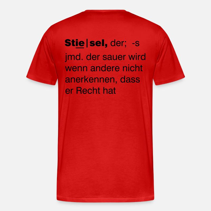 Stiesel - Männer Premium Bio T-Shirt - Rot