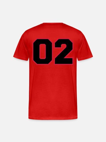 number02 - Men's Premium Organic T-Shirt - red