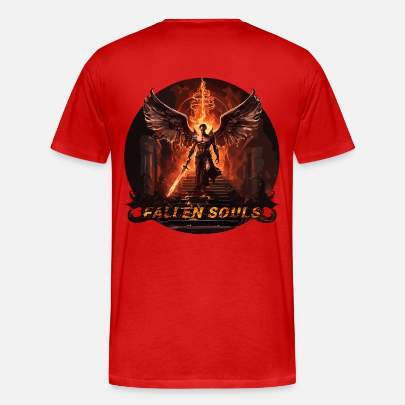 Engel - Männer Premium Bio T-Shirt - Rot