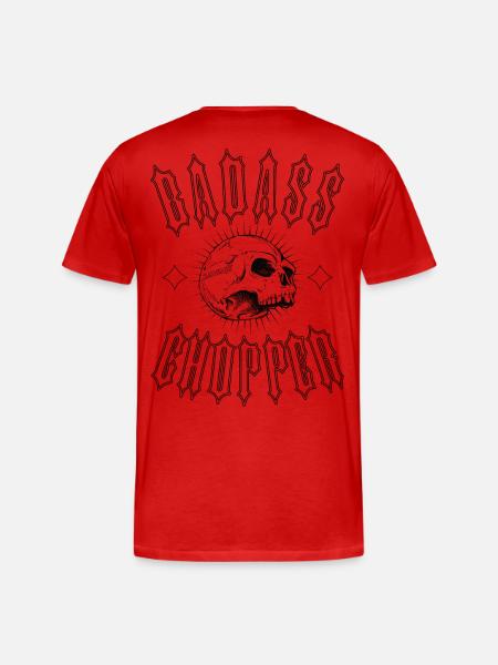 BADASS CHOPPER - Männer Premium Bio T-Shirt - Rot