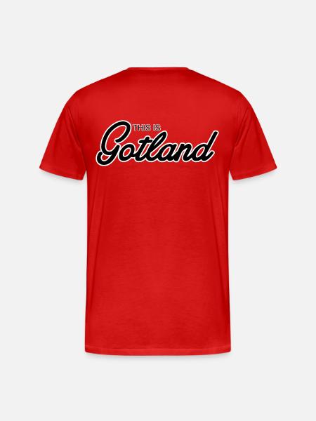This is Gotland - Men's Premium Organic T-Shirt - red