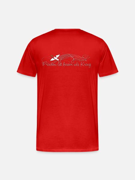 Peace is better than war - Men's Premium Organic T-Shirt - red