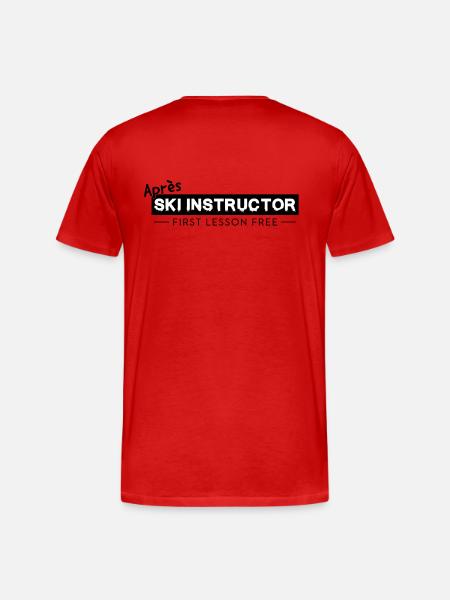 Après Ski Instructor Party Shirt - Men's Premium Organic T-Shirt - red