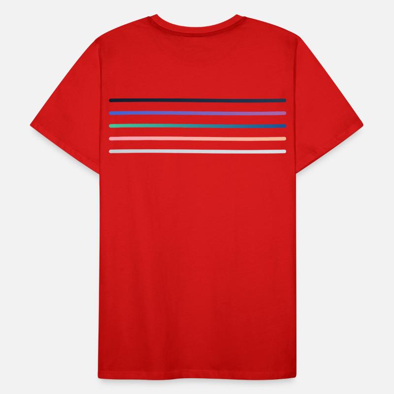 Vibrant stripe palette Men's Premium Organic T-Shirt