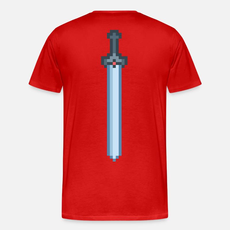 Eisenschwert - Männer Premium Bio T-Shirt - Rot