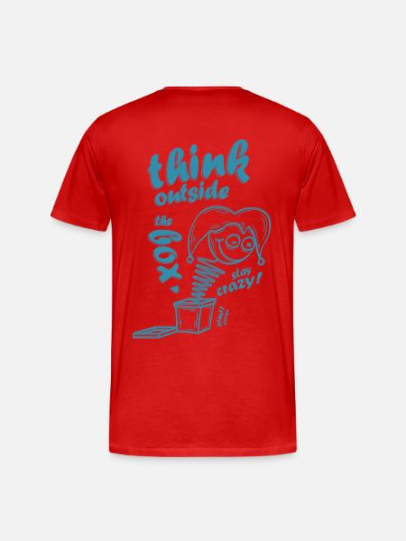 Think outside the box - Men's Premium Organic T-Shirt - red