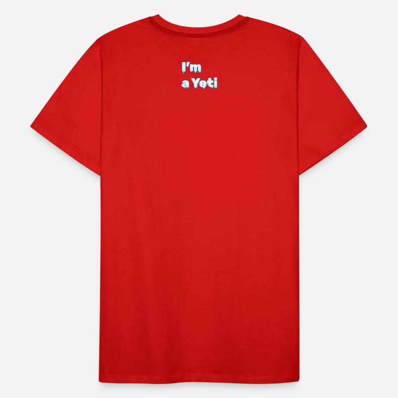 "Ich bin ein Yeti" | Eis-Design Männer Premium Bio T-Shirt