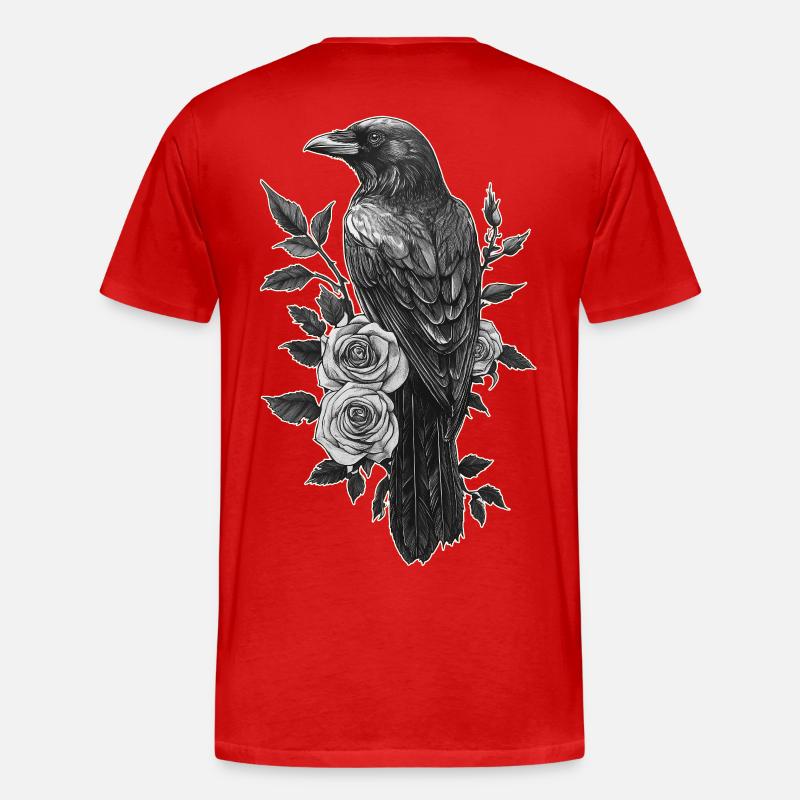 Raven - Men's Premium Organic T-Shirt - red