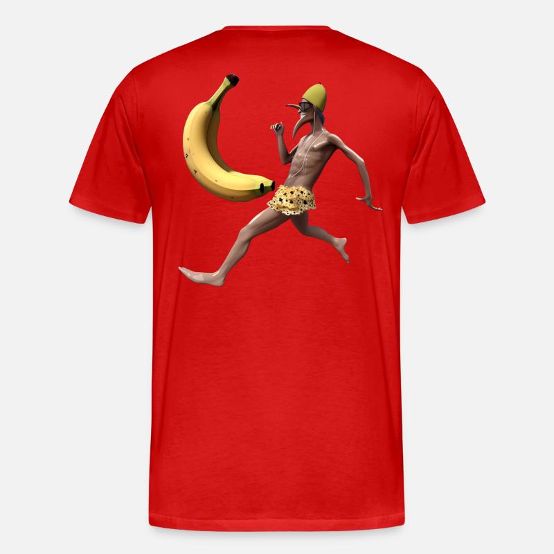 BANANE - Männer Premium Bio T-Shirt - Rot