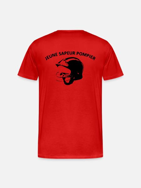 young firefighter - Men's Premium Organic T-Shirt - red