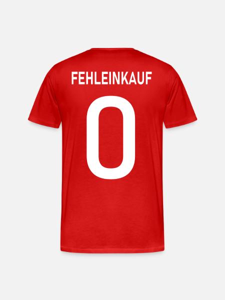 Fehleinkauf Weiss - Männer Premium Bio T-Shirt - Rot
