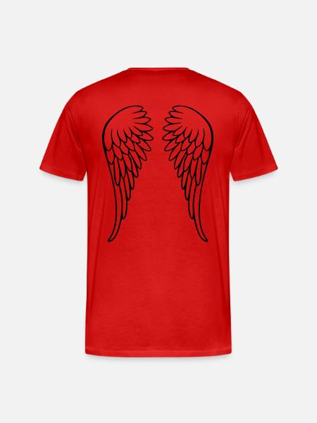 Wings - Men's Premium Organic T-Shirt - red