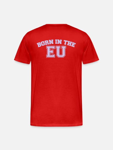 Born in the EU - Men's Premium Organic T-Shirt - red