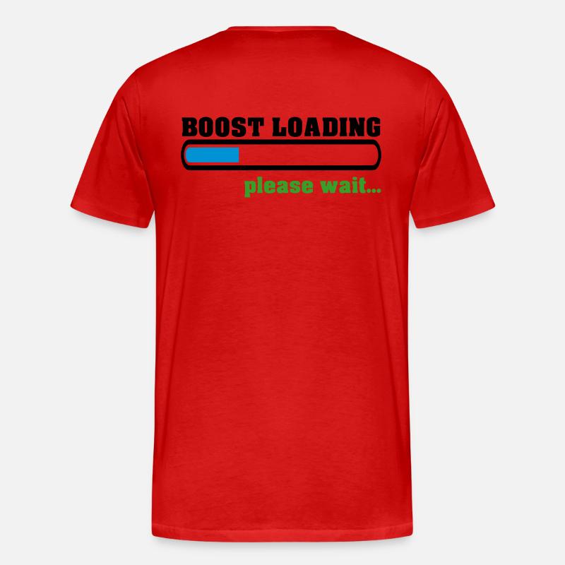 Boost Loading Please Wait - Männer Premium Bio T-Shirt - Rot