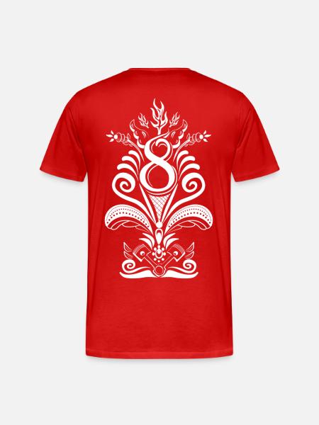 Kurbits V8 No:2 - weiß - Männer Premium Bio T-Shirt - Rot