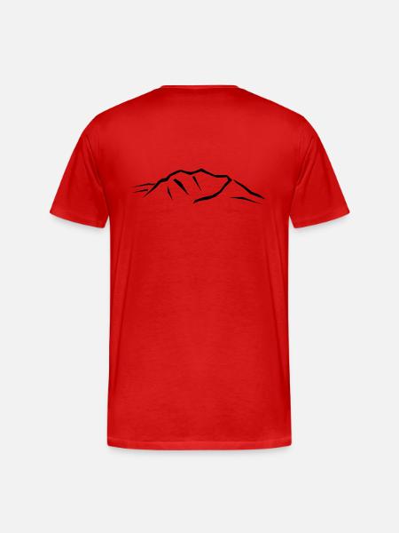 Snowdon - Men's Premium Organic T-Shirt - red