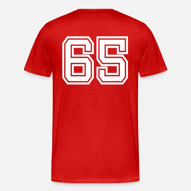 65 - Männer Premium Bio T-Shirt - Rot