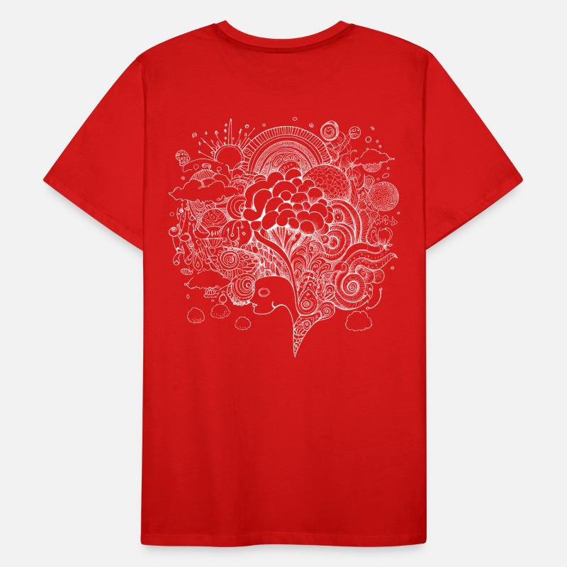 Psychedelic artwork with trippy patterns Men's Premium Organic T-Shirt