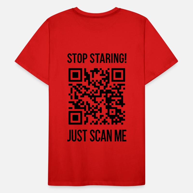 Scan Me QR Code for a Motivational Boost Men's Premium Organic T-Shirt