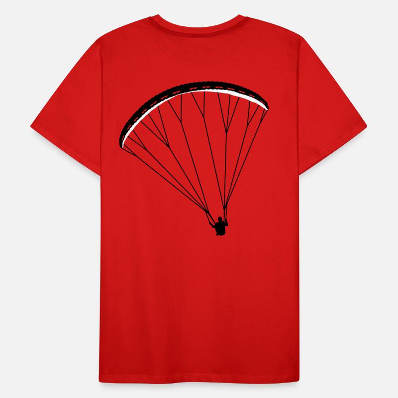 Paraglider Gleitschirm Männer Premium Bio T-Shirt